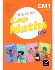 Nouveau Cap Maths CM1, manuel de l'élève + cahier de géométrie + dico-maths, Hatier 2020 - ISBN 3277450292904