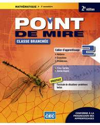 Point de mire, sec. 2 - Cahier d'apprentissage 2, 2e éd. (incluant fascicule de situations problèmes et les exercices interactifs) (no 217066) - ISBN 9782761791519