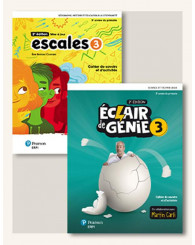 COMBO: Éclair de génie 3, 2e éd. ET Escales 3, 2e éd. mise à jour - Cahiers + Ens. num.- ISBN 9782766149971
