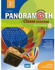 Panoramath-Sec. 2 - Cahier d'exercices B - 3e Éd. (incluant fascicule de situations problèmes) + Exercices interactifs + Ens. num. (no 217094) - ISBN 9782761791588