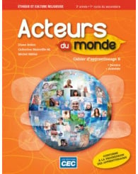 Acteurs du monde 2e secondaire - Cahier d'apprentissage + Accès étudiants Web  (no 213182) - ISBN 9782761750103
