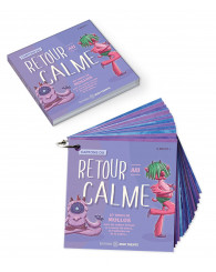 Cartons du RETOUR AU CALME : 27 cartons psychoéducatifs des trucs de Mollos pour me calmer lorsque je ressens du stress, de l'agitation ou de la colère - ISBN 9782925213437