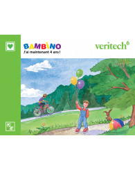Bambino Veritech6 - J'ai maintenant 4 ans! série verte - cœur - montagne (4043626)