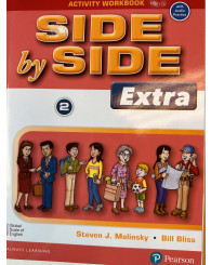 Side by side Extra 2, Activity workbook + Digital Audio Book - 3rd ED. 2024 - ISBN 9780138342838 (couverture rouge)