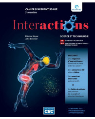 Interactions secondaire 3 - Cahier d'apprentissage (incluant carnet de révision et les exercices interactifs) + Accès étudiants Web (no 220861) - ISBN 9782766203109