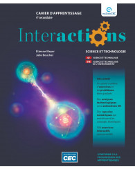 Interactions secondaire 4 - Cahier d'apprentissage ST-STE avec ens.numérique (incluant les exercices interactifs) (no 224528) - ISBN 9782766211968