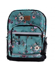Sac à dos nanö (FLEURS) turquoise 