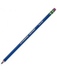 Crayon de bois avec efface à l'extrémité 420T TICONDEROGA (no 14209) - BLEU
