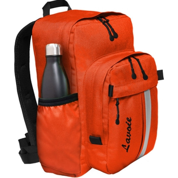 Sac a dos LAVOIE Chic Choc 24 litres ORANGE avec poche pour la gourde d eau Sacs a dos Etuis a crayons sacs a dos et boites a lunch Fournitures scolaires