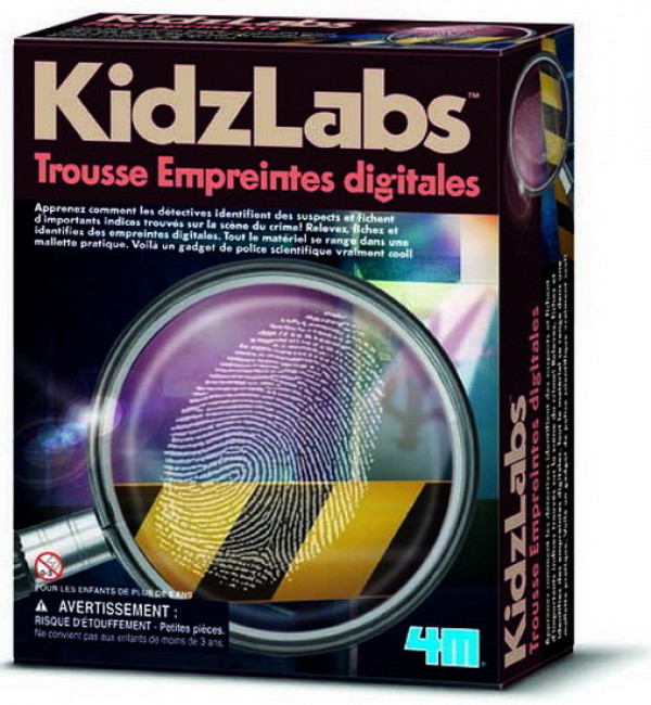 Police scientifique - Kit empreintes digitales - KidzLabs -4M
