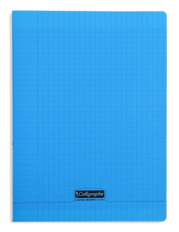Cahier 24x32cm 96 Pages S y s Couverture Polypro BLEU 18192C 