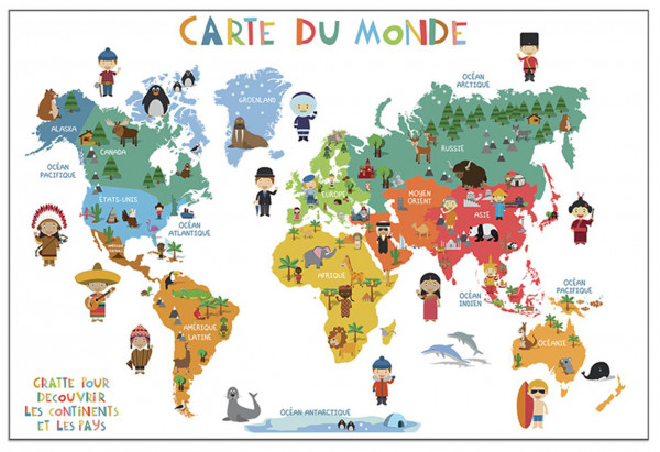 Nos conseils pour utiliser votre carte du monde à gratter !